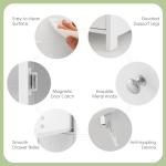 COSTWAY Freestanding Bathroom Floor Storage Cabinet