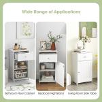 COSTWAY Freestanding Bathroom Floor Storage Cabinet