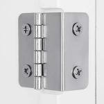 White Wall-Mounted Bathroom Cabinet with Mirror