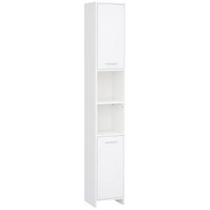 Slim Tall Bathroom Storage Cabinet with Cupboard