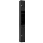 COSTWAY Slim Bathroom Storage Cabinet - Black