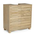 Oak Wood Under Sink Bathroom Storage Cabinet