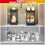 2 Pack Under Sink Storage Organizers
