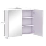 Wall-Mounted Mirror Cabinet with Adjustable Shelf