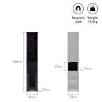 VonHaus Slim Tall Bathroom Storage Cabinet