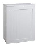 Compact White Bathroom Storage Cabinet
