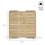 Oak Wood Under Sink Bathroom Storage Cabinet