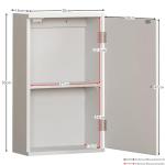 Wall Mount Cupboard with Door for Bathroom Storage