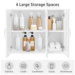 Stylish White Wall-Mounted Bathroom Cabinet with Shelves