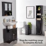 VonHaus Slim Tall Bathroom Storage Cabinet