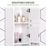 Slim Tall Bathroom Storage Cabinet with Cupboard