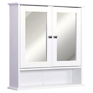 Wall-Mounted Bathroom Cabinet with Mirror and Shelves