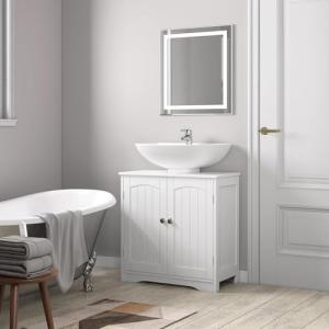 Stylish White Under Sink Bathroom Storage Cabinet
