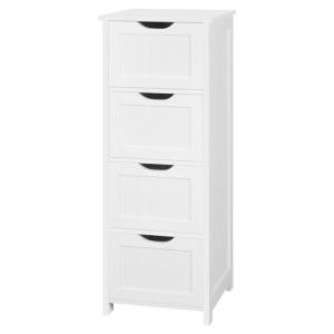 eSituro 4-Drawer Bathroom Storage Cabinet in White