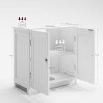Stylish White Under Sink Bathroom Storage Cabinet