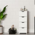 eSituro 4-Drawer Bathroom Storage Cabinet in White
