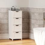 eSituro 4-Drawer Bathroom Storage Cabinet in White