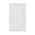 White Wall-Mounted Bathroom Storage Cabinet with Shelf