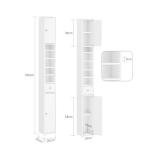 Slim Freestanding Bathroom Cabinet with Adjustable Shelves