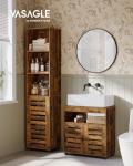 VASAGLE Rustic Brown Under Sink Bathroom Cabinet