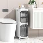 Slim Waterproof Bathroom Trolley with Wheels