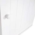 White Wall-Mounted Bathroom Storage Cabinet with Shelf