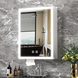 LED Bathroom Mirror Cabinet with Touch Sensor