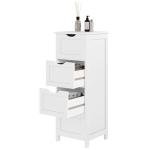 eSituro 4-Drawer Bathroom Storage Cabinet in White