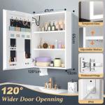 LED Bathroom Mirror Cabinet with Touch Sensor