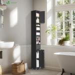 Tall Freestanding Storage Cabinet with Adjustable Shelves