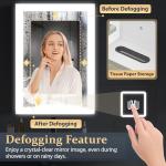 LED Bathroom Mirror Cabinet with Touch Sensor