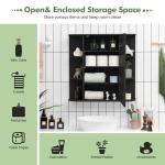 Wall-Mounted Bathroom Mirror Cabinet with Storage