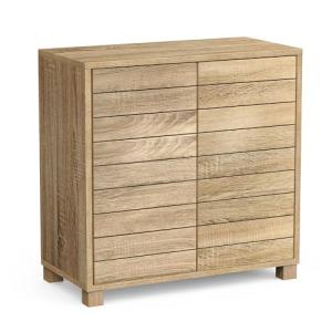 Stylish Oak Effect Bathroom Storage Cabinet