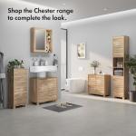Stylish Oak Effect Bathroom Storage Cabinet