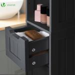 Tall Freestanding Storage Cabinet with Adjustable Shelves