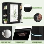 Wall-Mounted Bathroom Mirror Cabinet with Storage
