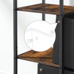Tall Corner Storage Cabinet with 3 Drawers