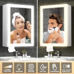 LED Bathroom Mirror Cabinet with Touch Sensor