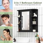 Wall-Mounted Bathroom Mirror Cabinet with Storage