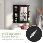 Wall-Mounted Bathroom Mirror Cabinet with Storage