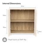 Stylish Oak Effect Bathroom Storage Cabinet