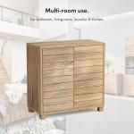 Stylish Oak Effect Bathroom Storage Cabinet