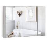 Large Wall-Mounted Bathroom Mirror Cabinet with Storage