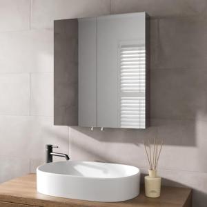 Artis Wall-Mounted Bathroom Mirror Cabinet - Double Doors