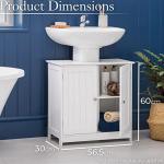 Stylish White Under Sink Bathroom Cabinet Unit