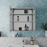 Artis Wall-Mounted Bathroom Mirror Cabinet - Double Doors