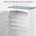 Modern Wall-Mounted Bathroom Cabinet with Adjustable Shelf