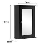 Taylor & Brown Wall-Mounted Mirrored Bathroom Cabinet