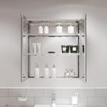 Artis Wall-Mounted Bathroom Mirror Cabinet - Double Doors