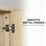 HOMCOM Wall-Mounted Bathroom Mirror Cabinet with Storage